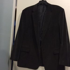 Men’s corduroy blazer, size 50L, charcoal grey